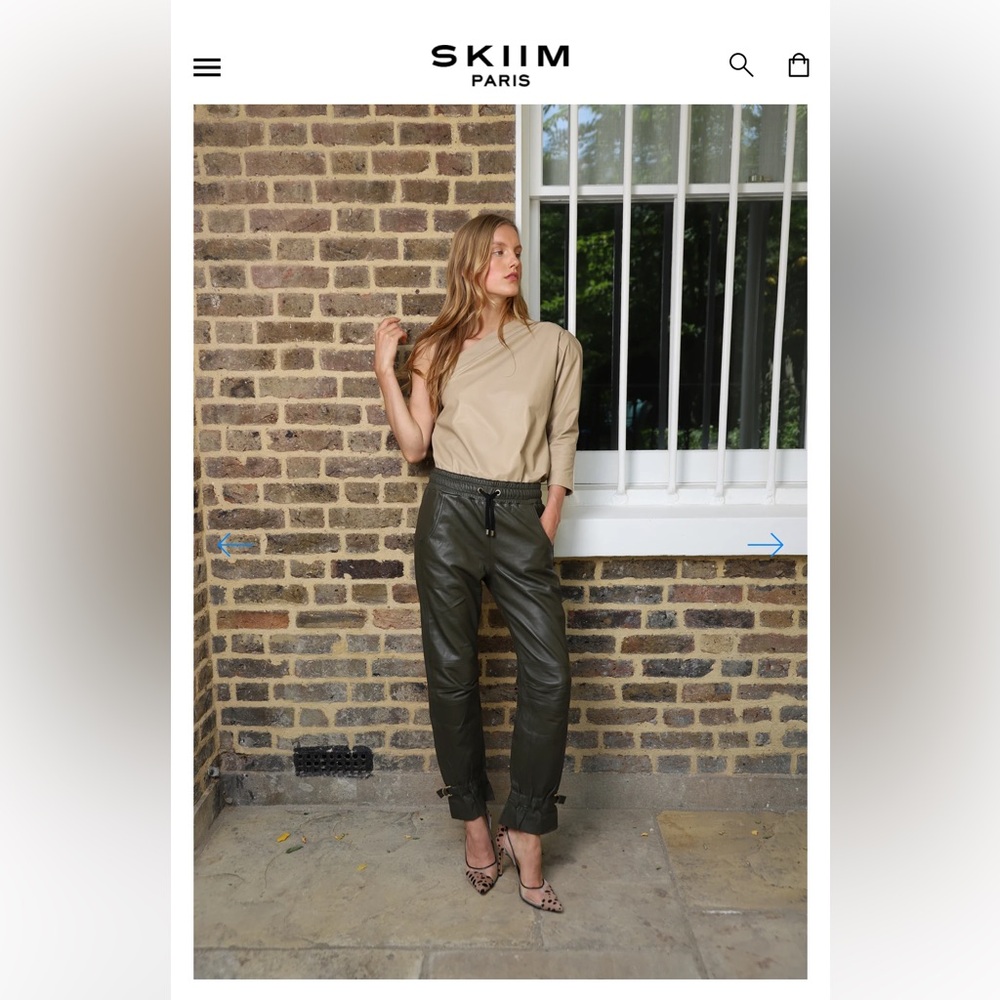 Asymmetrical leather top